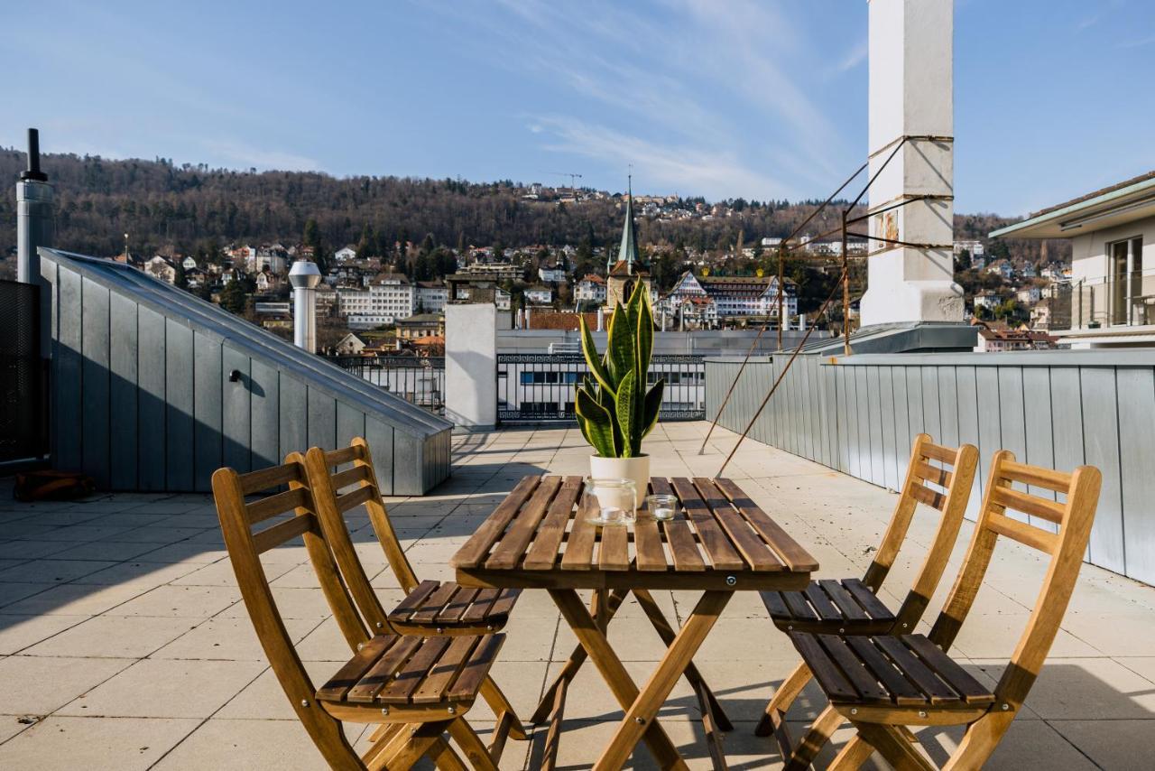 Eigene Wohnung Im Stadtzentrum Mit Wunderschoener Dachterrasse Biel Eksteriør bilde